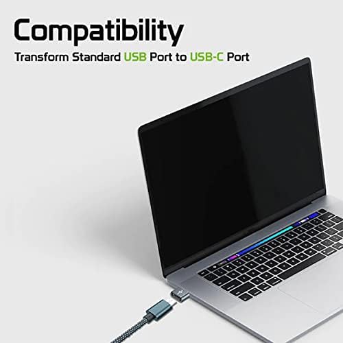 Бърз USB адаптер-C за свързване към USB-порт, който е съвместим с вашите OnePlus RT за зарядни устройства, синхронизация, OTG-устройства,