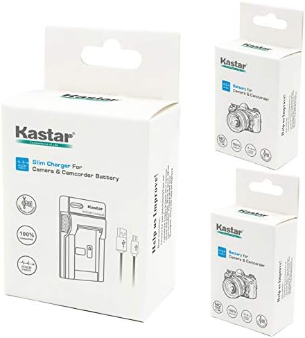 Батерия Kastar (X2) и коварен USB-зарядно устройство за фотоапарати LP-E8, LC-E8E и EOS 550D, EOS 600D, EOS 700D, EOS Rebel T2i, EOS
