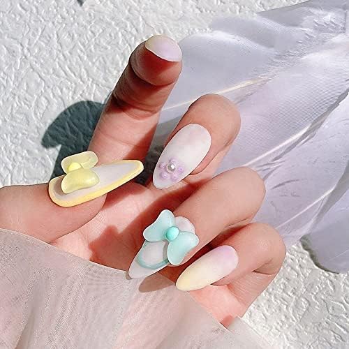10шт Матиран Jelly Лък за дизайн на ноктите, Популярно Вкусно Сладко Триизмерна декорация за нокти Направи си сам - (Цвят: многоцветен)
