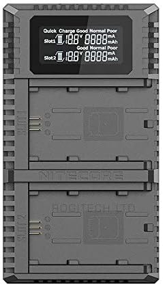 Зарядно устройство Nitecore USN4 Pro Digital QuickCharge USB 2.0, Съвместимо с батерии Sony NP-FZ100