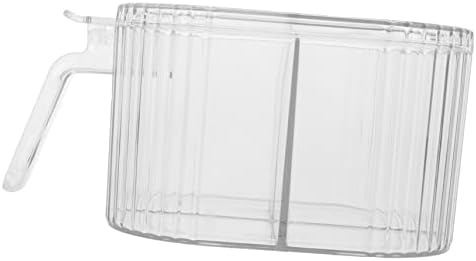 UPKOCH 5 Комплекта Кутия с Прозрачна Кутия за Подправки Прозрачна Поставка Контейнери за Храна Прозрачен Контейнер За Съхранение на