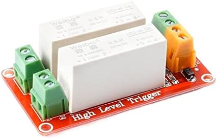 5A 1 2-канален модул Високо ниво Предизвика постоянен ток solid state relay модул за контрол Еднофазно Електрическо устройство