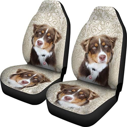 Миниатюрни Калъфи за автомобилни седалки с принтом американската Овчарки под формата на Кученце