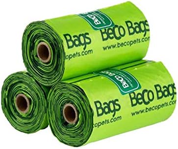 Найлонови торбички за кучета с аромат на мента Beco (опаковка от 270 броя) (зелен)
