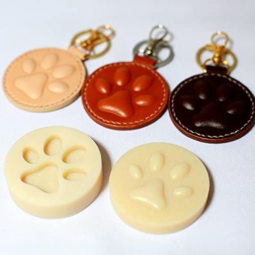 дизайнерски кожен занаят, куче с котешка лапичка, украса за връчване на ключовете, която симулира пластмасова форма с набор от пластмасови