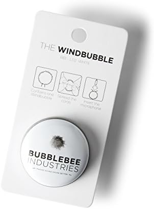 Bubblebee Industries Предното стъкло Windbubble за петличного микрофон 5-9 мм, Размер 3, черен