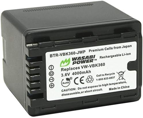 Батерия Wasabi Power за Panasonic VW-VBK360 (4000 mah)