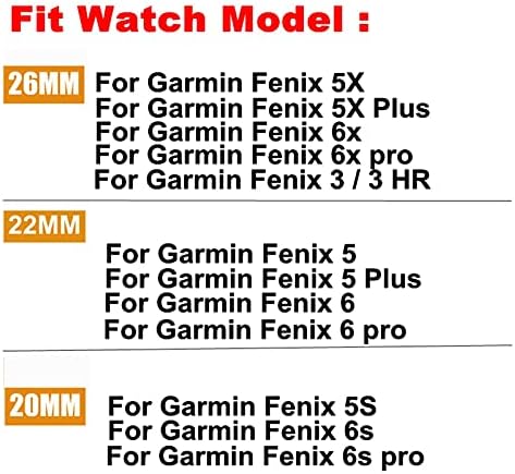 Силиконов ремък SUTK 26 22 20 ММ за Garmin Fenix 6 6S 6X Pro, каишка за Garmin 5 5S 5X Plus, быстросъемный каишка за часовник (Цвят: сив,