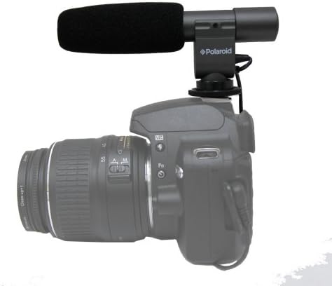 Кондензаторен микрофон Polaroid Pro Video Shotgun За камера Panasonic SDR-S70, H100, T70, HCD-HS80, HS900, SD40, SD80, SD90, SD800,