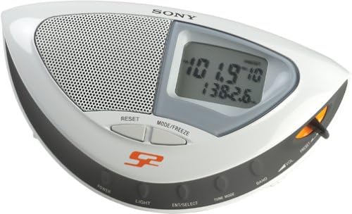 Спортна велосипедна радиостанция на Sony ICF-M88B S2 с велокомпьютером и цифрова настройка AM / FM (спиране на производството от производителя)