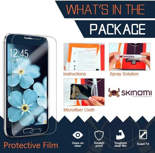 Защитно фолио Skinomi, съвместима с Fire HD 10,1 инча (2015 г.), Прозрачен филм TechSkin TPU Anti-Bubble HD