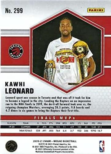 2020-21 Мозайка Панини 299 Kawi Леонард Баскетболно карта НБА Торонто Рэпторс