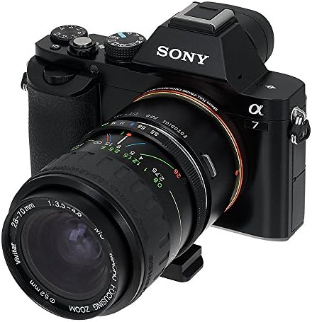 Адаптер за закрепване на обектива Fotodiox Pro, обективи, Contax / Yashica (CY, C/ Y) към адаптер за беззеркальных фотоапарати на Sony E-Mount - за сгради фотоапарати Sony Alpha E-Mount (APS-C и полно