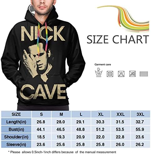 Hoody BuckDEric Nick Cave And The Bad Seeds С качулка, Мъжки Ежедневни Блузи за тренировки, Пуловер с дълъг ръкав и качулка