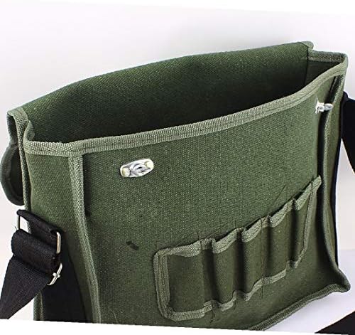 Нов Lon0167 Армейского зелен цвят, Платно завъртане и заключване, надеждна ефективна цип, Регулируема презрамка, чанта за съхранение на инструменти,
