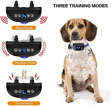 Нашийник за лай на кучета LVYFSJG Diamond Models, тренировъчен нашийник против лай, акумулаторна батерия и водоустойчив, подходящ