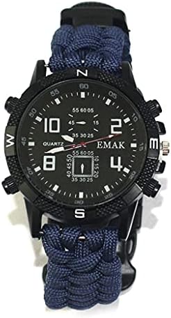 CXDTBH Мъжки Военни Часовник е Водоустойчив Часовник LED Кварцови Часовници Спортни Часовници на Открито Компас Термометър Аварийни Часовници