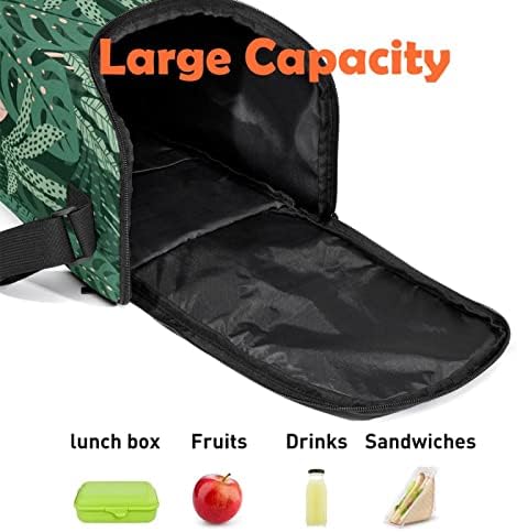 Дамски Чанта за обяд GUEROTKR, Кутия за Обяд за мъже, Мъжки Кутия за Обяд, зелен модел с тропически листа