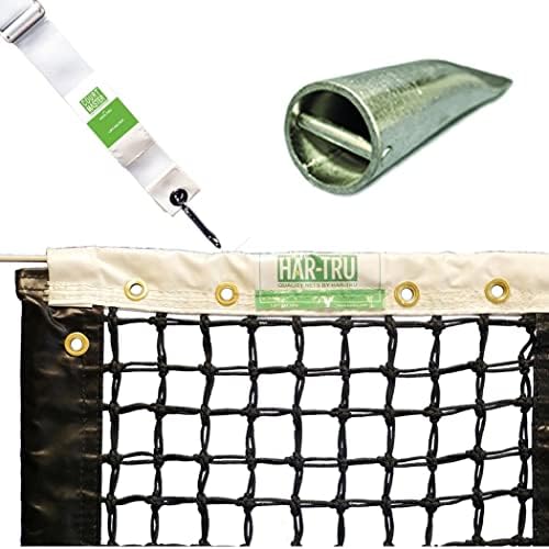 Тенис мрежа Har-Tru с централен колан и трубчатым на стена в комплект - Комплект съоръжения за корта