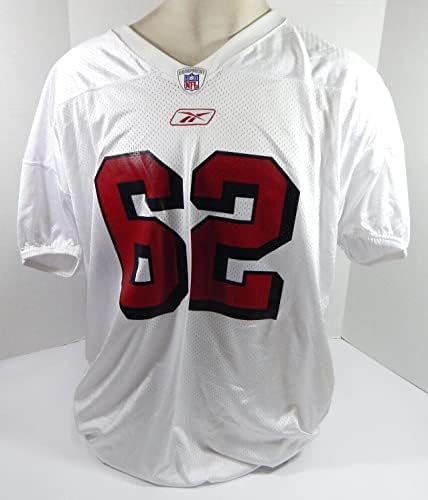 2002 Сан Франциско 49ерс Джеръми Newberry 62, Издаден в бяла тениска Pra 3 0 - Използваните тениски без подпис за игра в NFL