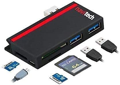 Navitech 2 в 1 Лаптоп /Таблет USB 3.0/2.0 на Адаптер-hub /Вход Micro USB устройство за четене на карти SD/Micro SD слот, Съвместим с ультрабуком