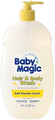 Средство за измиване на косата и тялото на Бебето Магията с Мек Аромат на Прах, 30 Мл
