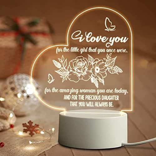 Подаръци под формата на нощни лампи с надпис DOPTIKA - за Скъпоценна Дъщеря, Която Ти Винаги ще Бъдеш най - Добрите подаръци