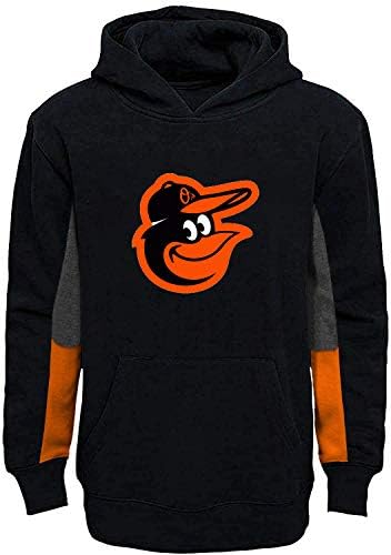 Outerstuff Младежки екип MLB 8-20 Цвят Алтернативен Руно Основната Логото на Обявените Пуловер Hoody С качулка