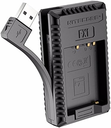 Зарядно за цифров USB-камера Nitecore FX1 е Съвместимо с батерии Fujifilm NP-W126 и NP-W126S