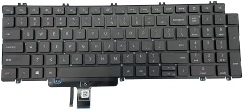 САЩ Подредба САЩ Нова Клавиатура за лаптоп DELL Latitude 5520 5521 Precision 3560 3561 сиво бескаркасная с подсветка 0N7N16 PK133MM2B00