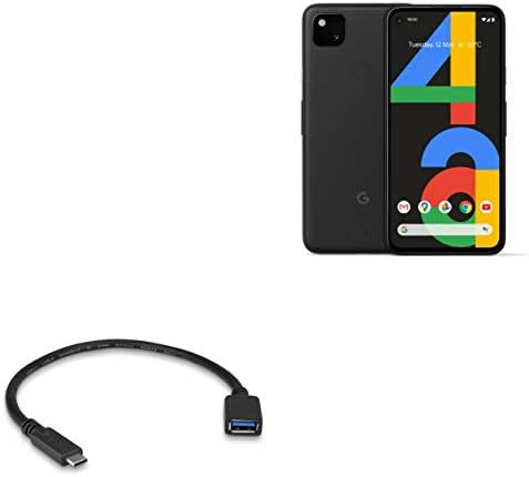 Кабел BoxWave, който е съвместим с Google Pixel 4a 5G (кабел от BoxWave) - адаптер за разширяване на USB, добавете свързано