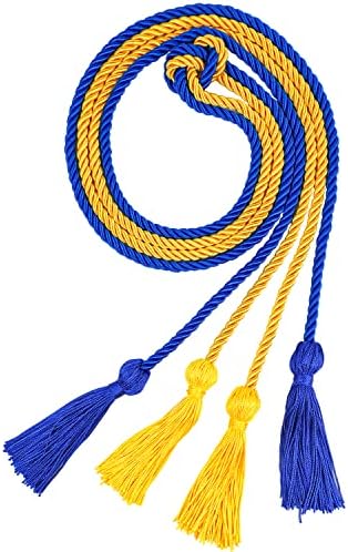 SULOLI 2 Опаковки Кабел за връчване на дипломи с пискюл - Златно и синьо