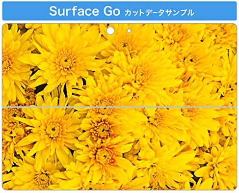 Стикер-стикер igsticker за Microsoft Surface Go / Go 2 Ультратонкая Защитен Стикер за тялото Skins 002624 Цвете Брашно Жълто Снимка