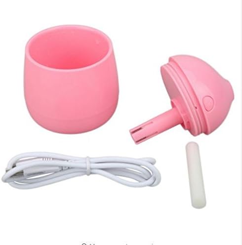 Експресна$ Мини Преносим Овлажнител за въздух с капак за бутилки с USB-кабел за офиса и дома си (розов)