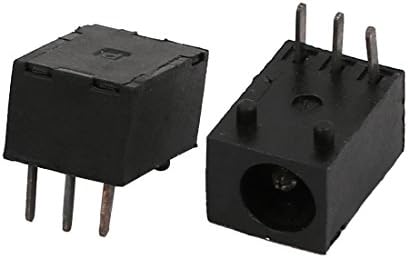 Aexit 5 Бр Разпределителен електрически Конектор 3,8 мм с Клъстер Монтиране върху печатна платка 3P DIP Конектор захранване dc Черен
