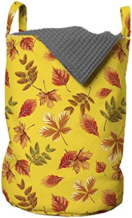 Чанта за дрехи с цвят жженого портокал Ambesonne, Повторение на Есенните листа Опавшего дърво, Свежестта на Природата Есенен