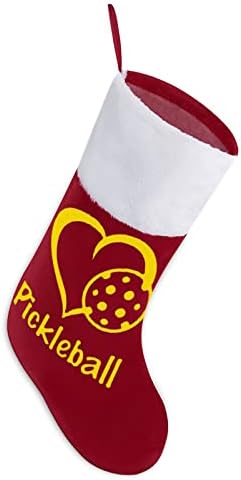 Сърцето Любов Мариновани Топка Коледен Отглеждане Окачени Чорапи С Принтом Коледно Дърво Украса За Камината