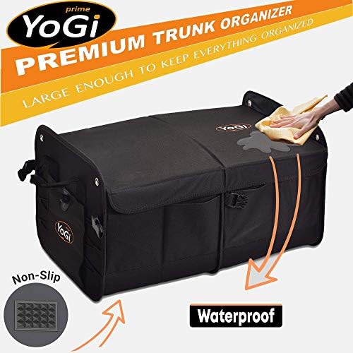 Авто органайзер YoGi Prime за багажника и на задната седалка, Органайзер за съхранение в багажника на колата, ще ви Осигури възможно най-пространство за съхранение, изп?