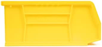 Пластмасов Штабелируемый контейнер за съхранение на Hudson Exchange 11 x 11 x 5 и по Висящия контейнер (жълт)