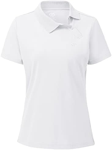 Дамска риза за голф с Наклонена Лента и Копчета на лацканах MoFiz и Женски Влагоотталкивающие риза с къси ръкави