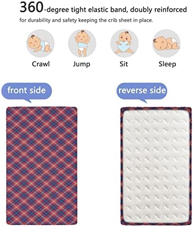 Кухненски Кърпи за детски легла в една клетка, Преносим Мини-Кърпи за яслите, Меки и Дишащи Кърпи-Бебешки Кърпи за момчета