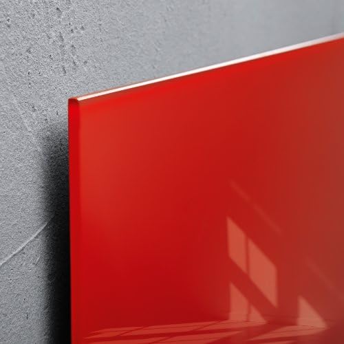 Дъска от Магнитно стъкло Sigel GL142/Бяла Дъска/Magnetic Pinboard Artverum, 100 x 65 см., червен
