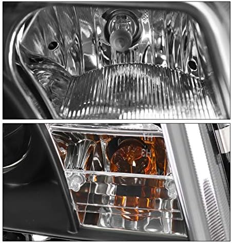 ZMAUTOPARTS Led Проекторные фарове Черен цвят с 6сини светлини DRL, Съвместими с Volkswagen Jetta Mk4 1999-2005 година на издаване
