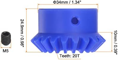 Конуса обратно HARFINGTON 2.0 с 20 зъби и вътрешен отвор 18 мм, пластмасов конус е обратно с шпоночным пазом