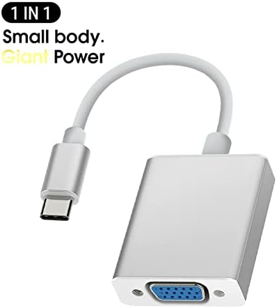 Адаптер YIISU USB C-Vga USB 3.1 Type C (USB-C)-Адаптер, Vga-Dvi-D Адаптер за връзка на мъжете и жените, Съвместим с VM6