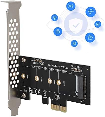 MZHOU NVME M. 2 SSD M Ключът към PCI-e 3.0 x1 Такса за разширяване на хост контролер Поддържа M. 2 NGFF PCI-e 3.0, 2.0 или 1.0 NVME или