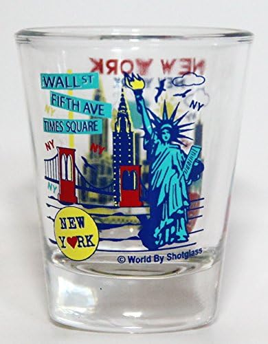 Чаша за колажа забележителности и икони в Ню Йорк