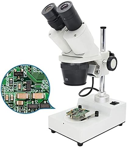 N/A Бинокъла на стереомикроскоп Промишлен стереомикроскоп Горната led светлини Инструмент за ремонт на спояване на печатни платки мобилен телефон (Цвят: бял, размер: