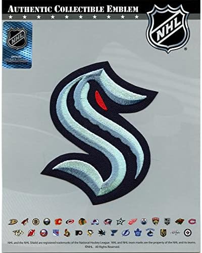2020 Нашивка с Логото на основния екип на Сиатъл Кракен Хокейна Нашивка НХЛ, Бродирани Желязо
