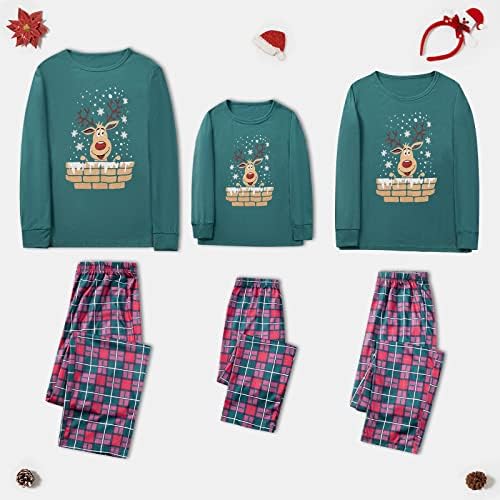 Пижамный Семеен Комплект, едни и Същи Коледни Пижами За Цялото Семейство, Обикновена Ръкави, Прекрасни Семейни Коледни Пижама